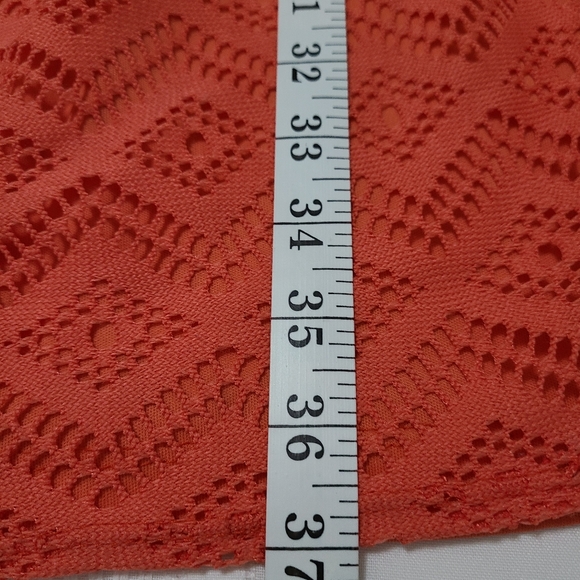 Olivia Matthew's Woman's Sleeveless Knit Dress, Size: 1X, Color: Orange - Picture 14 of 15